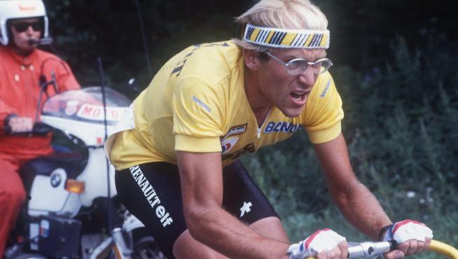 Fignon, en el Tour de 1984, uno de los dos que ganó