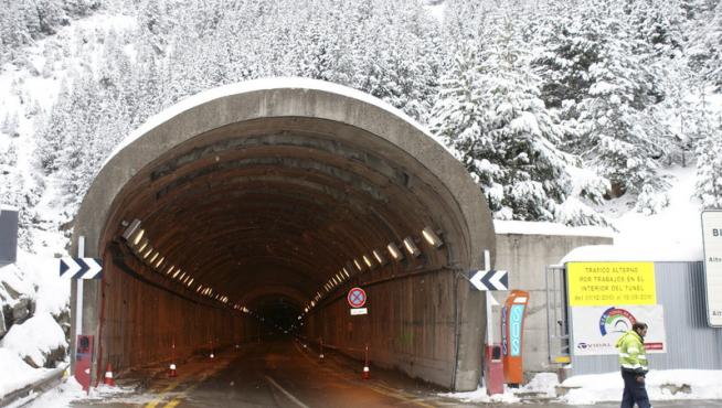 Foto de archivo del túnel de Bielsa