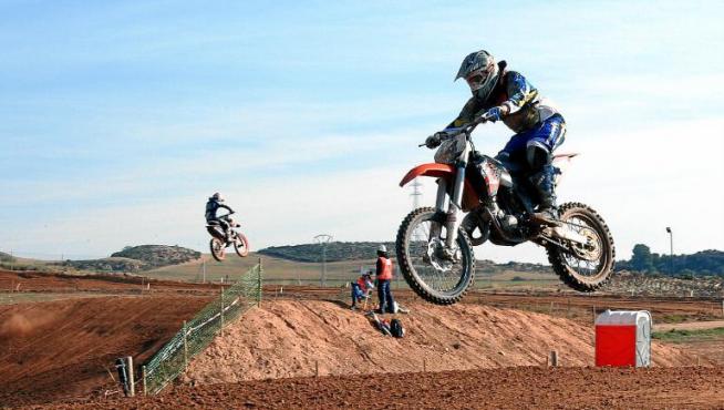 Prueba del Campeonato de Aragón de Motocross disputada en el completo de Motorland en Alcañiz la pasada campaña.