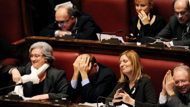 Votación en el Parlamento italiano