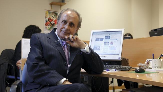 Jaime Peñafiel en la redacción de HERALDO.es