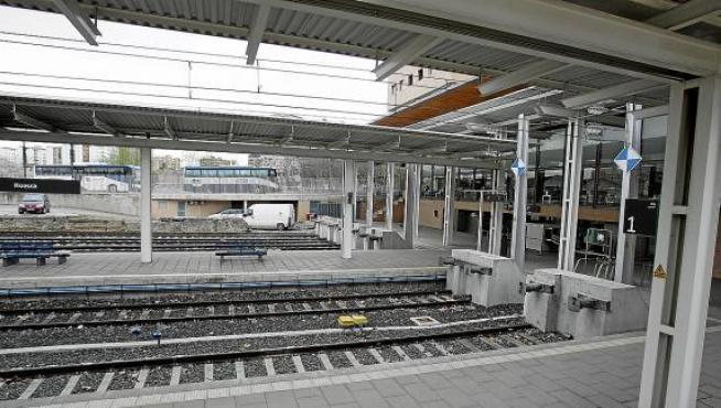 La estación intermodal de Huesca, que dispone ahora de dos andenes, también se ampliará.
