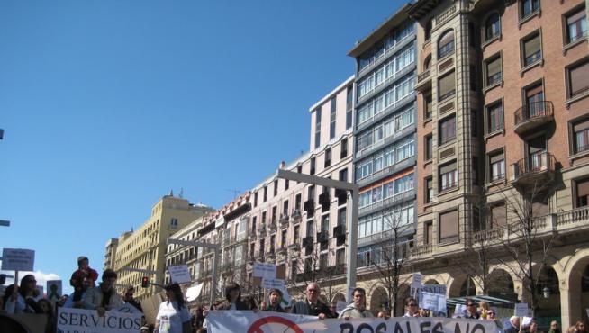Los vecinos ya se han dejado oir en las calles de Zaragoza