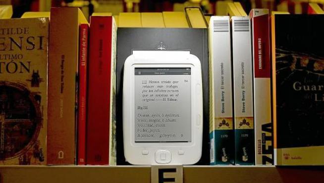 Un dispositivo 'e-book' o libro electrónico.
