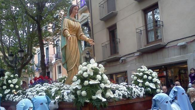 Imagen de archivo de la procesión del Santo Entierro de Zaragoza