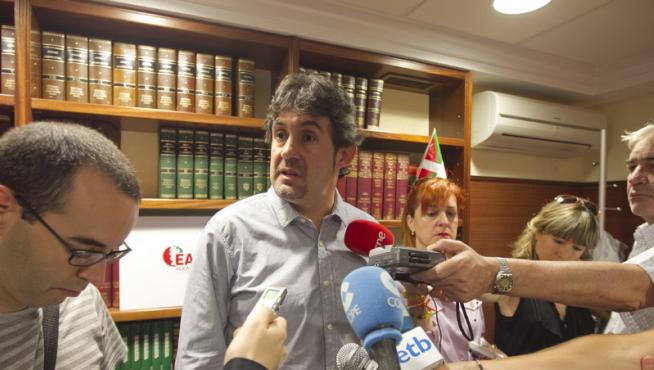 El secretario general de EA y portavoz de Bildu, Pello Urizar, en una imagen de archivo.