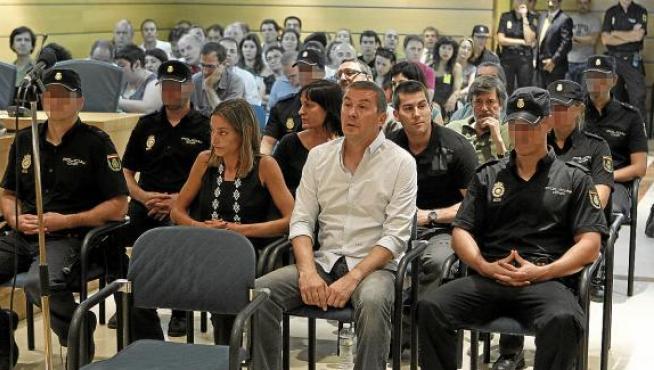 Arnaldo Otegi en el banquillo de la Audiencia Nacional en otra ocasión