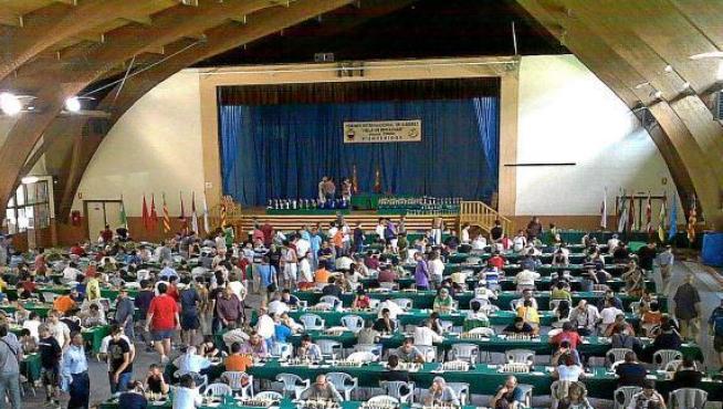 Imagen de una pasada edición del torneo de ajedrez de Benasque.