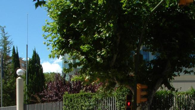 Rampa adaptada frente a la antigua sede del banco de España