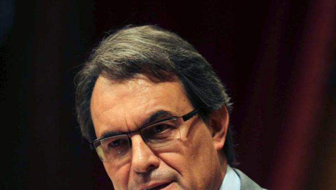 El presidente de la Generalitat, Artur Mas, durante la segunda sesión del debate de política general