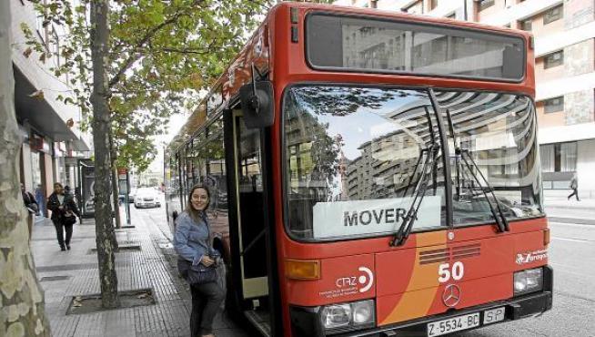 Imagen de archivo de un autobús urbano de la línea Movera-Pastriz.