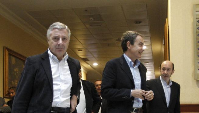 Blanco, Zapatero y Rublacaba en el Comité