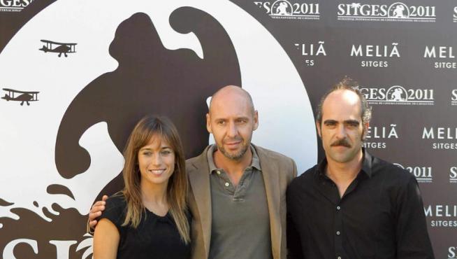 Marta Etura, Jaume Balagueró y Luis Tosar, en Sitges