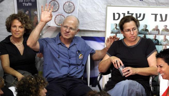 Los padres del soldado israelí Guilad Shalit