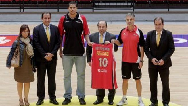 Presentación del nuevo patrocinador de basket Zaragoza