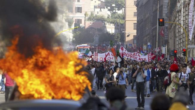 Disturbios en Roma