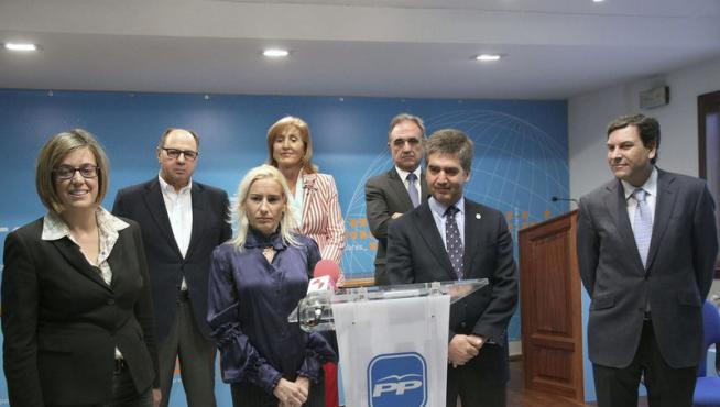 Marta Domínguez en la presentación de la candidatura del PP por Palencia