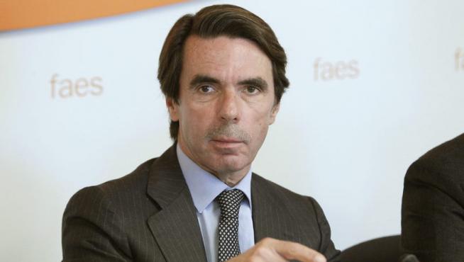 El expresidente del Gobierno y presidente de FAES, José María Aznar