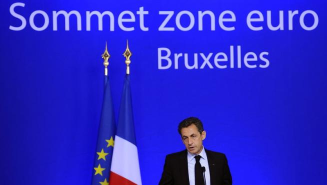 Sarkozy durante la cumbre