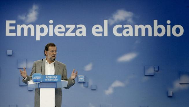 Mariano Rajoy, ayer en La Coruña