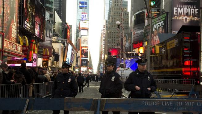 Policias en Times Square