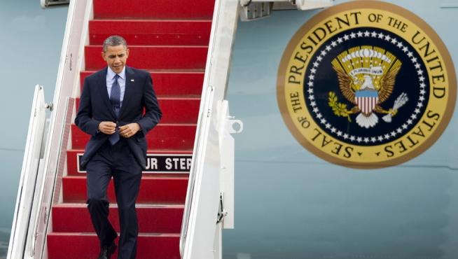 El presidente de Estados Unidos aterriza en Cartagena para asistir a la Cumbre de las Américas.
