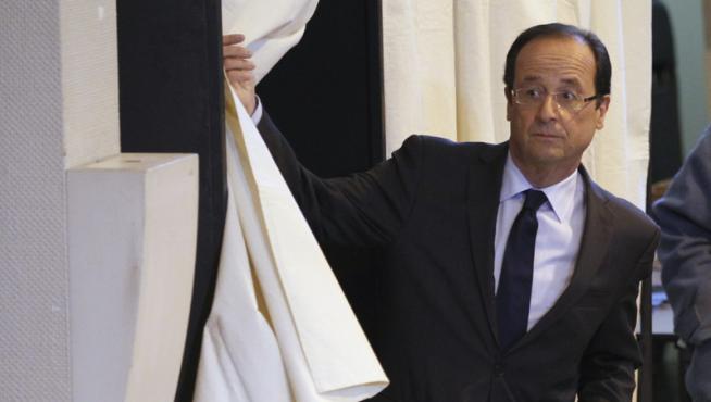 François Hollande vota en la localidad de Tulle