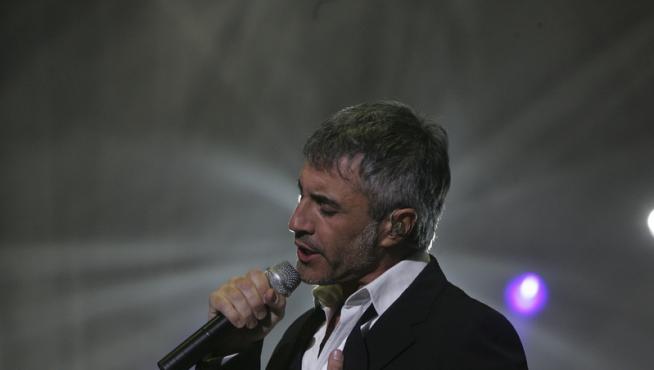 Sergio Dalma durante su actuación