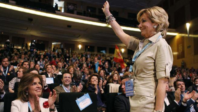 Aguirre el domingo en la clausura del Congreso Regional del PP madrileño