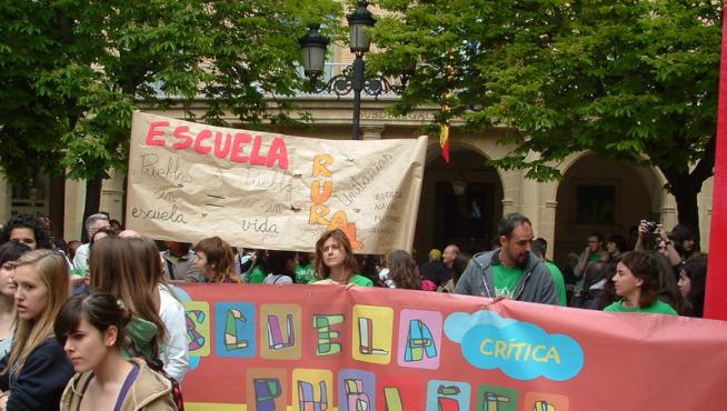 Imagen de la manifestación de Huesca