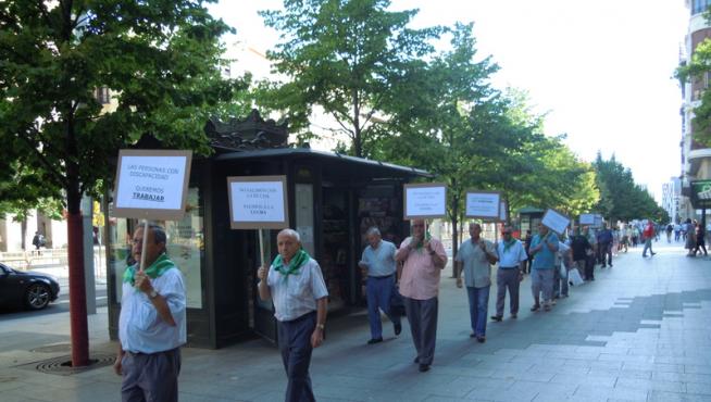 Protesta de Adislaf contra los recortes