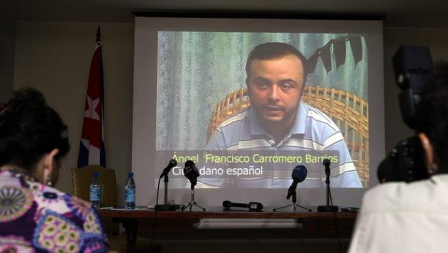 La declaración del español Ángel Carromero, fue mostrada en vídeo