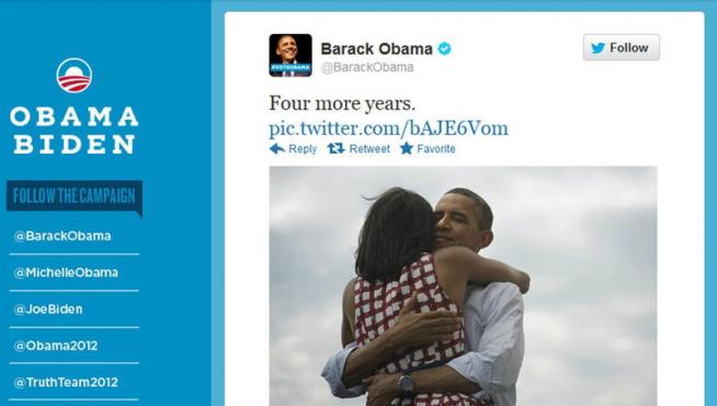 Mensaje de Obama en Twitter