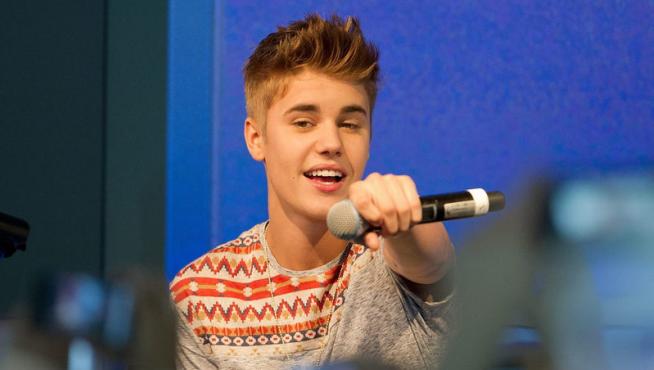 El cantante Justin Bieber, durante un concierto.