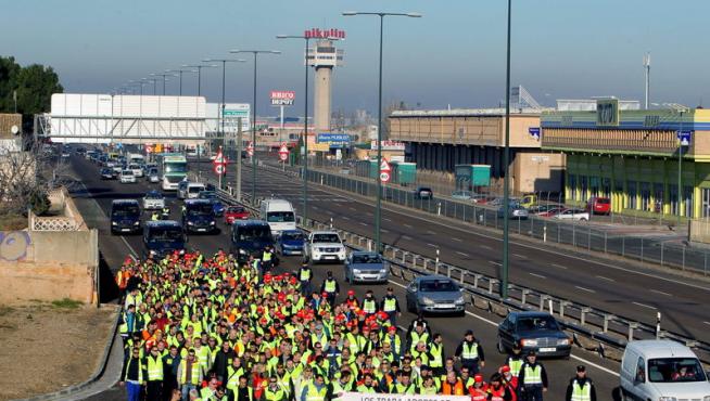 Marcha de los trabajadores de Pikolin