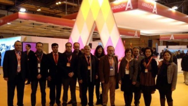 La reunión se ha celebrado  en el stand de Aragón en Fitur