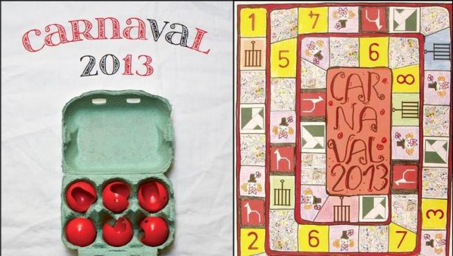 Ganadores del concurso de carteles de carnaval en categoría adulto e infantil