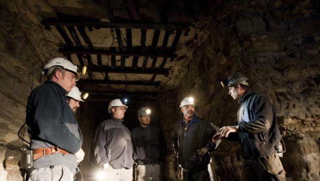 Los mineros, minutos antes de encerrarse