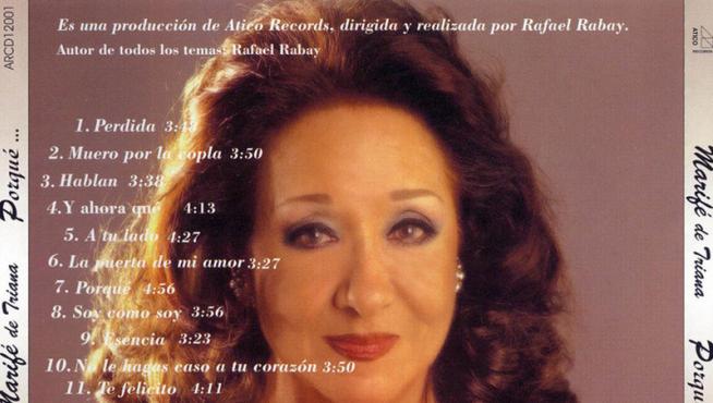 Carátula del último disco de Marifé de Triana (2001- Por qué)