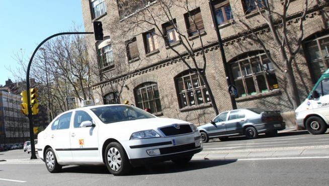 Un taxi en Zaragoza