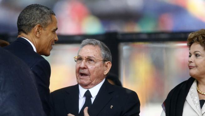 Obama y Castro este martes en Sudáfrica