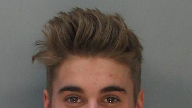 Foto de Bieber cedida por el correccional del condado de Dade