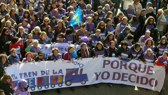 Participantes en la manifestación de Madrid