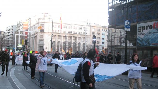 Manifestación en Zaragoza