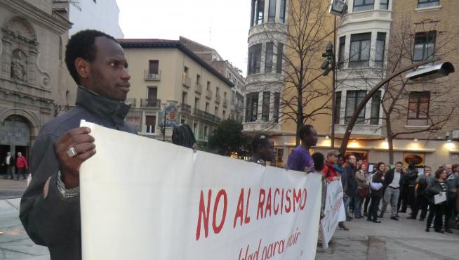 Manifestación contra el racismo en Zaragoza