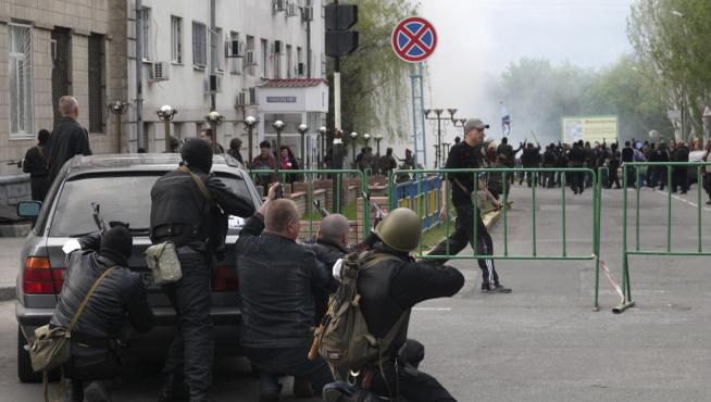 Enfrantamientos en Lugansk