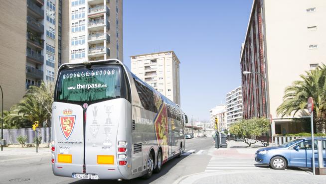 El Real Zaragoza volverá a viajar en autobús