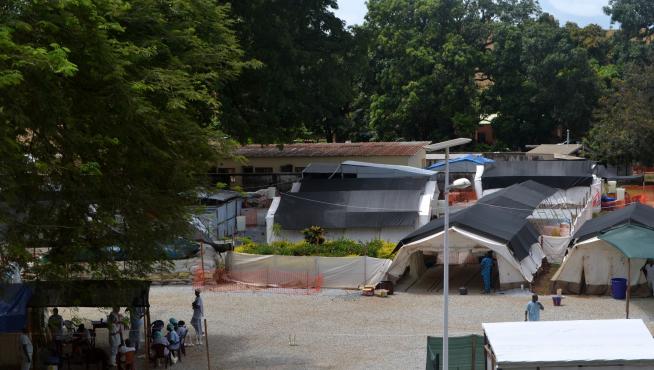 Hospital donde ofrecen tratamiento a los enfermos de ébola en Conakry, capital de Guinea