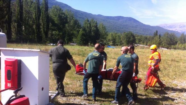 Imagen de un rescate en el Pirineo