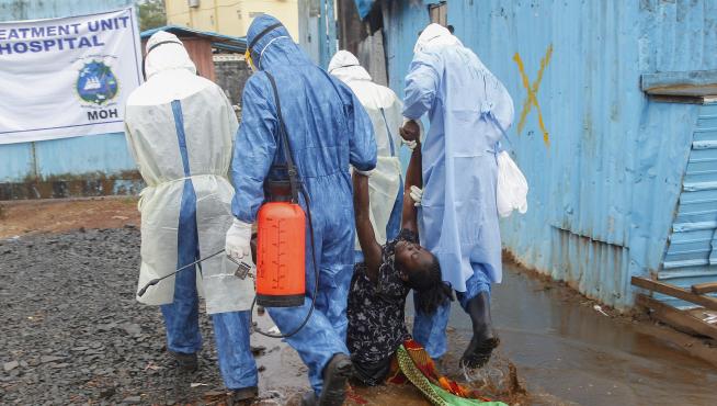 Médicos del Mundo gestiona en la ciudad sierraleonesa de Moyamba un centro de tratamiento de ébola